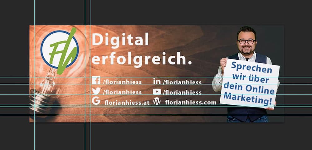 Social Media Header Vorlage - Florian Hieß